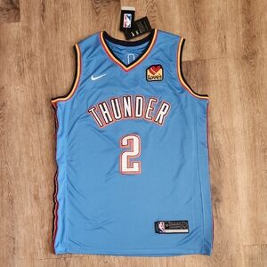 Shai Gilgeous Alexander OKC Thunder Finals Oklahoma City Mens Large Stitched